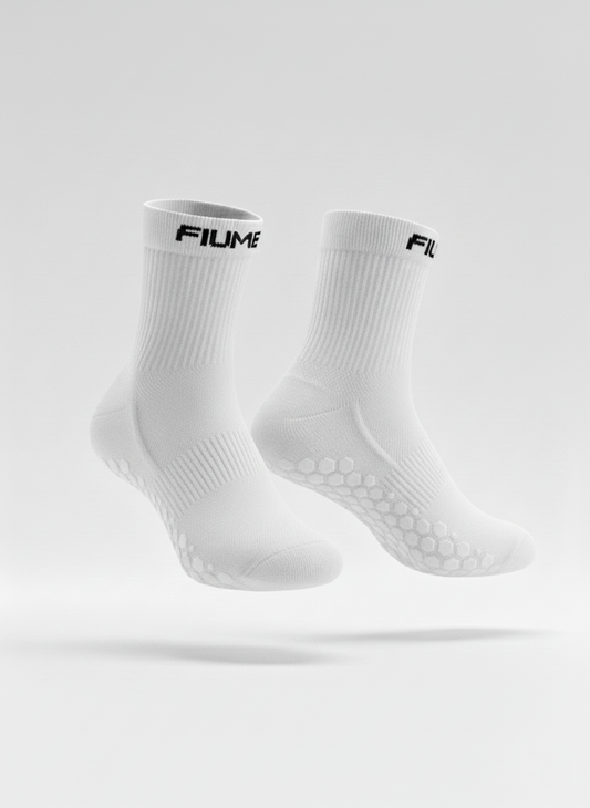 FIUME GRIP SOCKS 3/4 WHITE