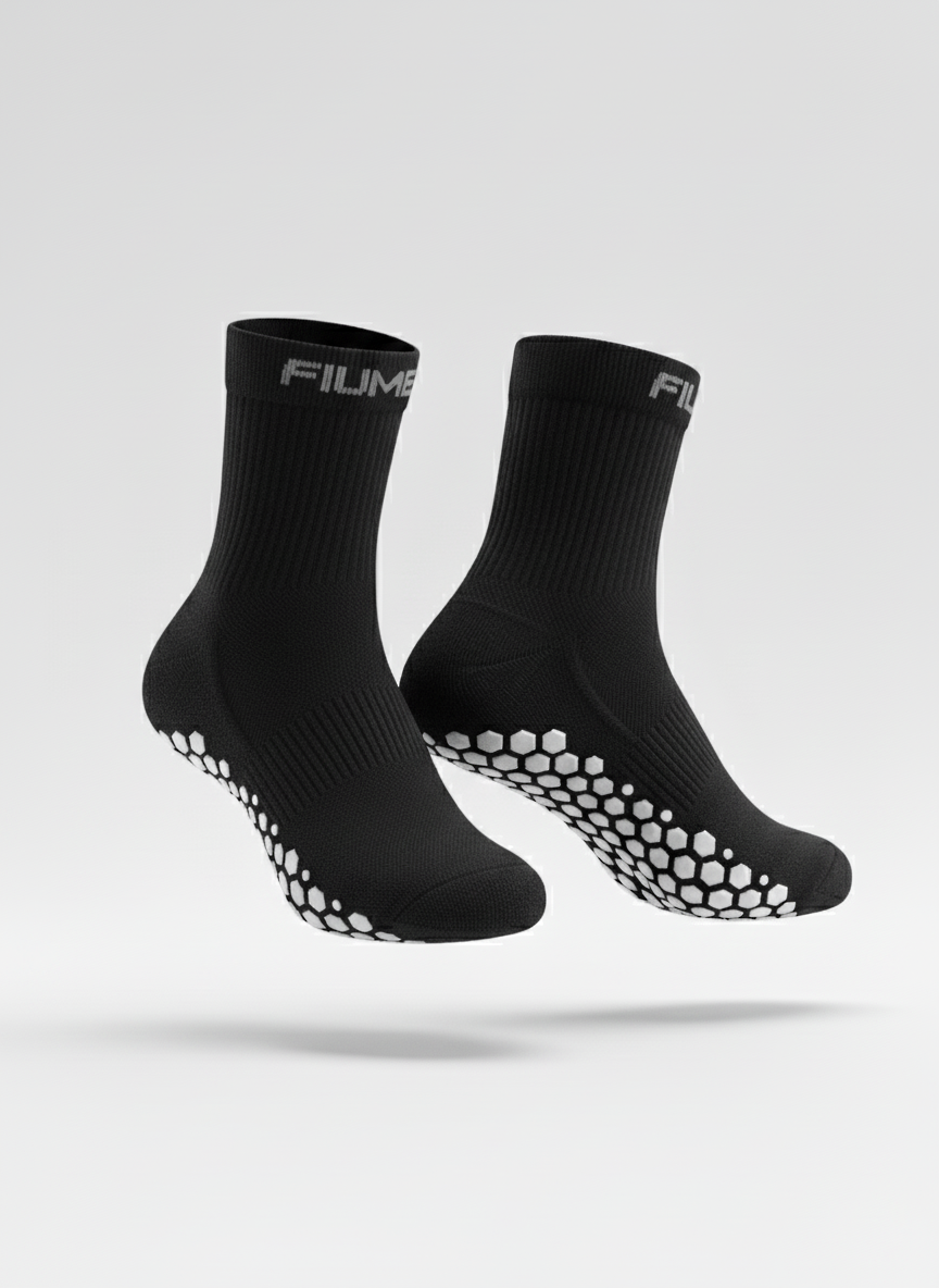 FIUME GRIP SOCKS 3/4 BLACK