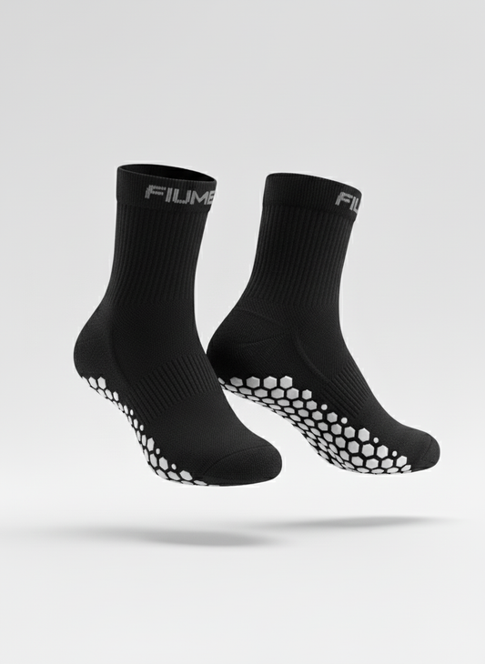 FIUME GRIP SOCKS 3/4 BLACK